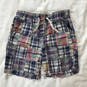 Boys Crewcuts Plaid Madras Shorts - Size 12